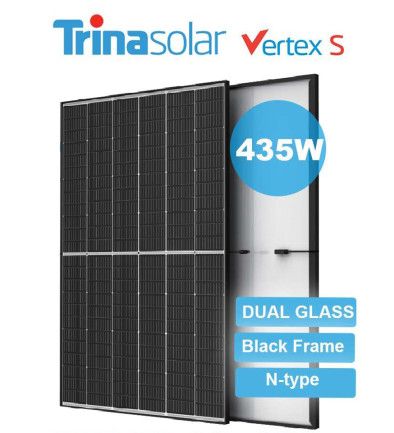 Солнечные модули монокристаллические Trina Solar 435W Dual Glass Фото 394x433